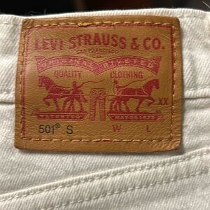 Levi’s 501 S White Jeans